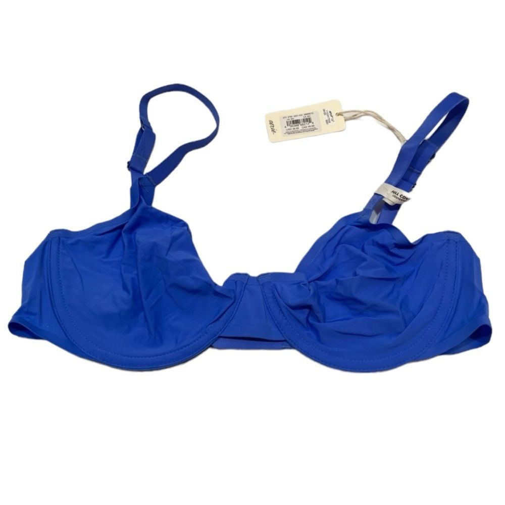 NWT Aerie Smoothez Full Coverage Unlined Royal Blue Bra Size 36C